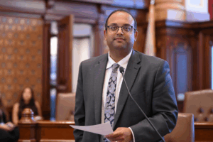 State Senator Ram Villivalam’s historic leadership in successfully passing legislation in the Illinois Senate declaring October 2021 as Hindu Heritage Month in Illinois. PHOTO: Courtesy Sen. Villivalam's office